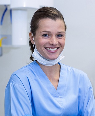 mouthguard on silver tray