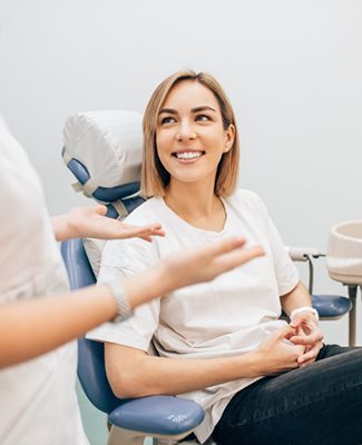 dentist discussing cost of cosmetic dentistry in Federal Way with patient 