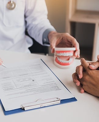 paperwork and teeth