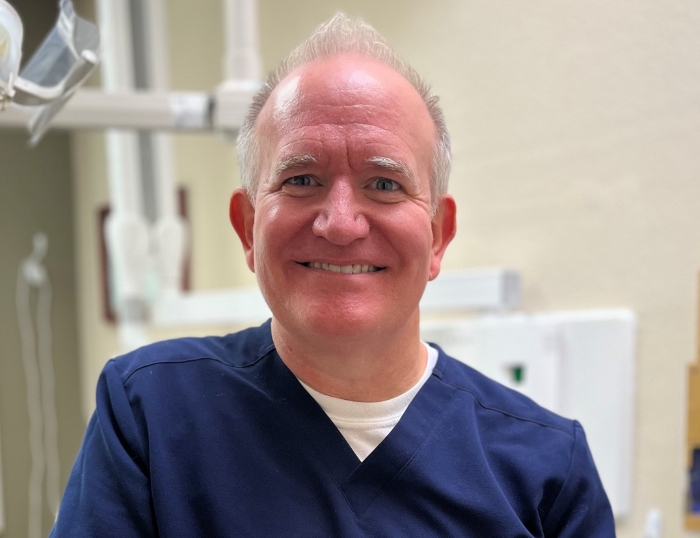 smiling Dr. Jeffrey Seredynski & his family