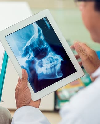 x-ray on tablet