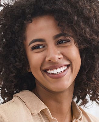 beautiful woman smiling