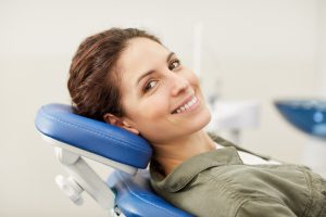 woman in dental care