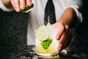 bartender mixing a drink