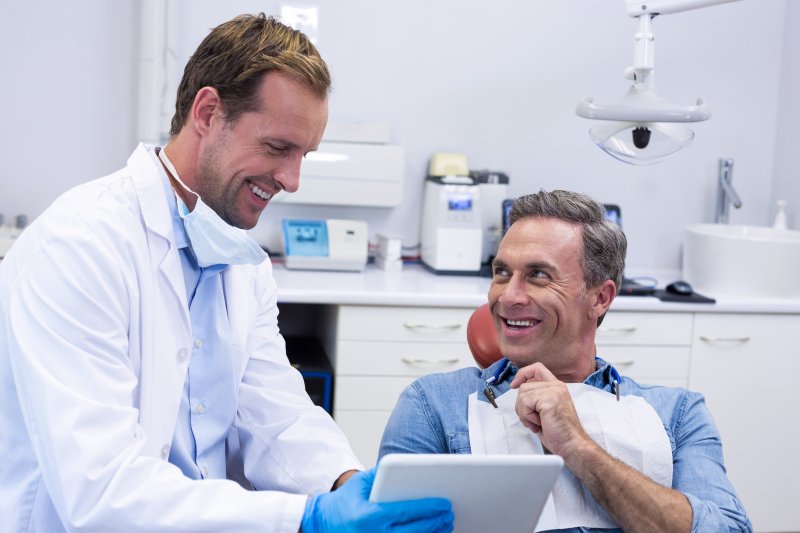 Patient at dental implant consultation in Federal Way