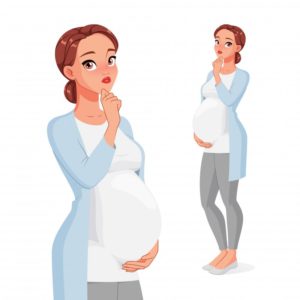 pregnant woman puzzled expression